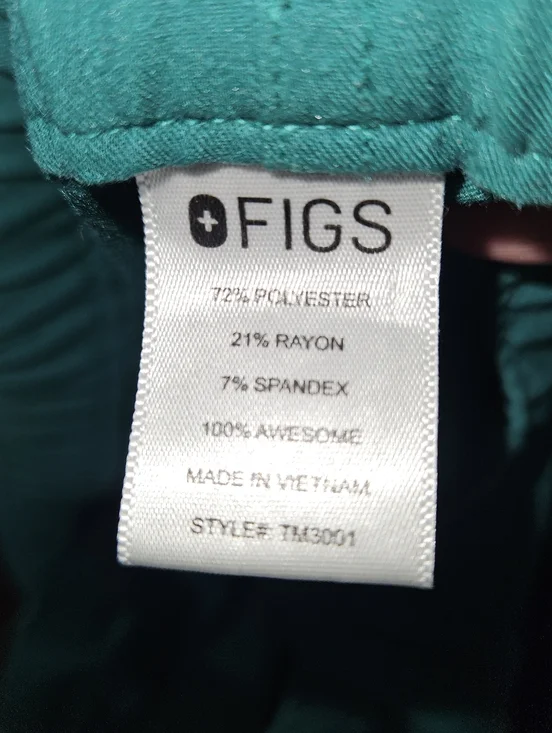 EUC Large Men's Hunter Green Figs Cairo cargo Scrub Pants. - Picture 4 of 6